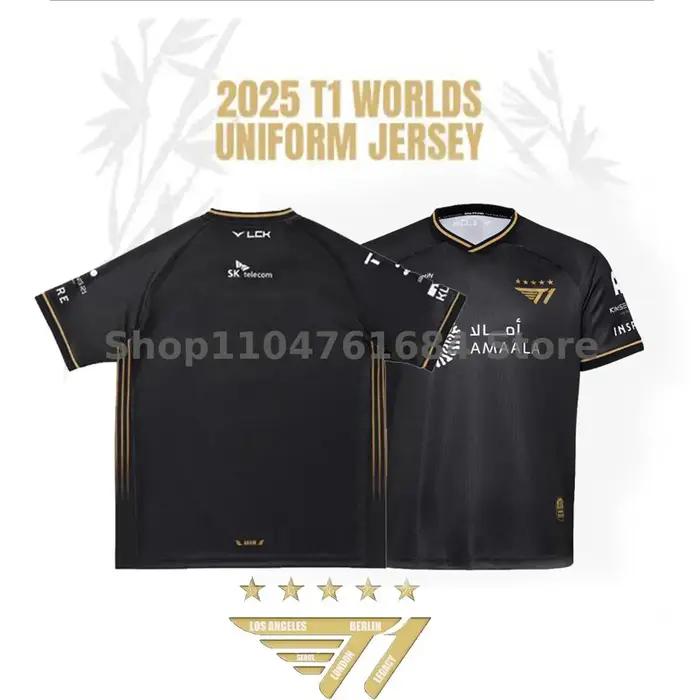 T-shirt d'uniforme de l'équipe Esports T1, maillot de la finale mondiale de la ligue des légendes, j