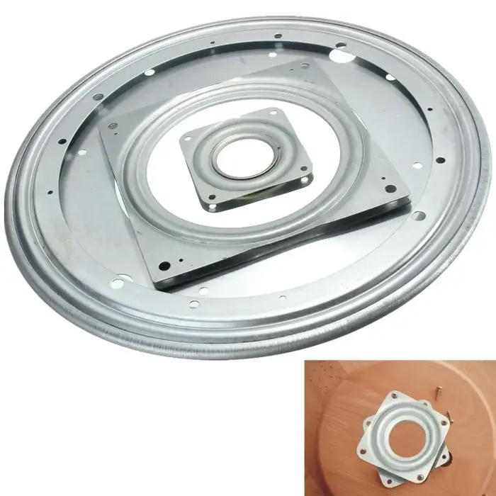 Plaque tournante rotative à roulement en métal lourd de 3 pouces, pour armoires d'angle, support TV,