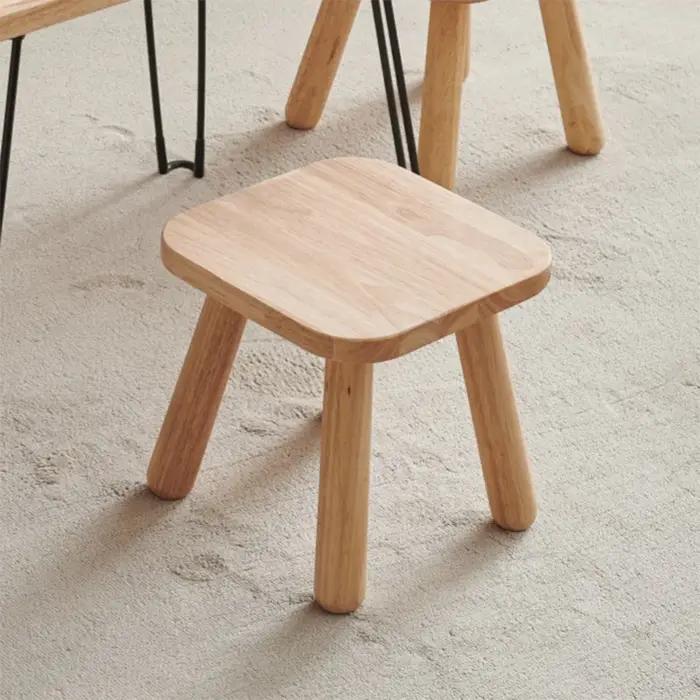 Tabouret Proxy de Alicante en Bois Massif, Petit Tabouret de Document de Brochure pour le Salon, l'E