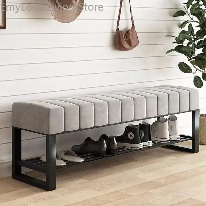Tabouret nordique à langer, meuble de maison moderne, porte, banc de salon, canapé, poufs simples, b