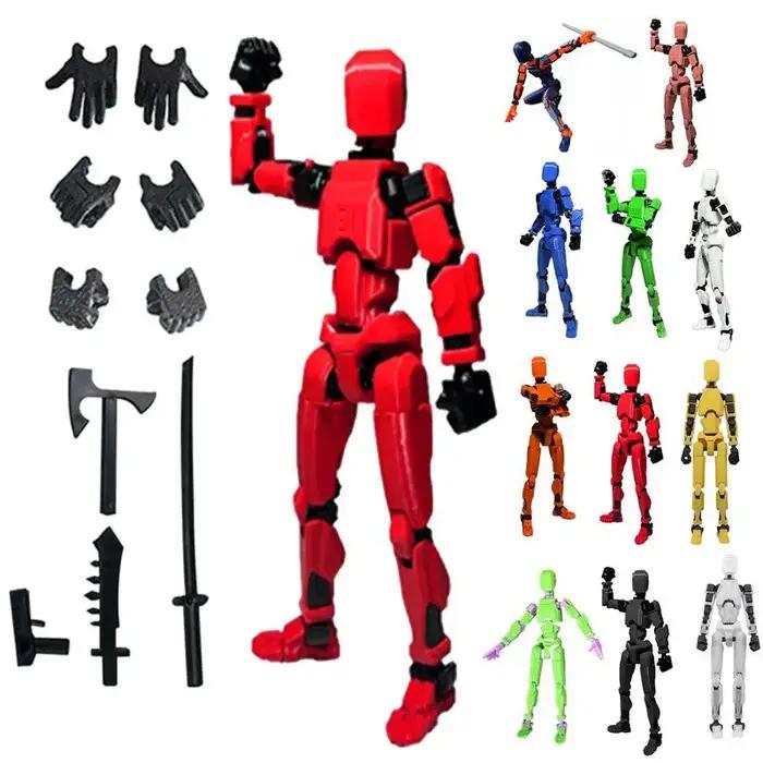 Poupée d'action Titan, Robot de Transformation Mobile multi-articulé, poupée d'action portable T13,