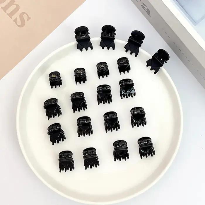 Petite pince à cheveux noire pour femmes et filles, ornement de cheveux, Mini pince à cheveux, acces