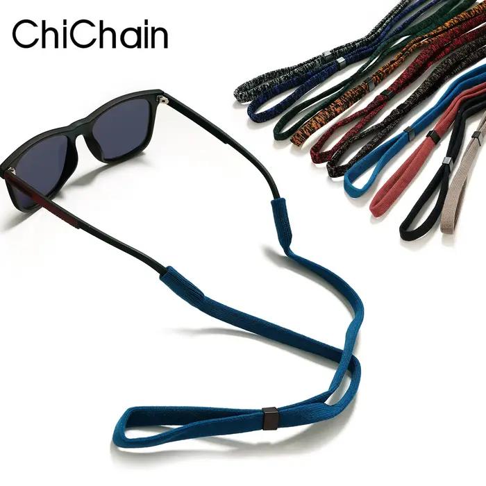 Corde de lunettes de soleil antidérapante unisexe, cordon de lunettes de sport d'extérieur pour femm