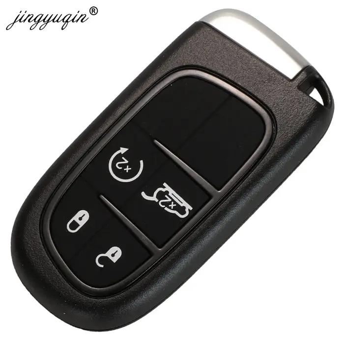 Jingyuqin KeylessGo 433Mhz hitag-aes 4A puce 2/3/4/5 BTN clé intelligente à distance pour Jeep Chero