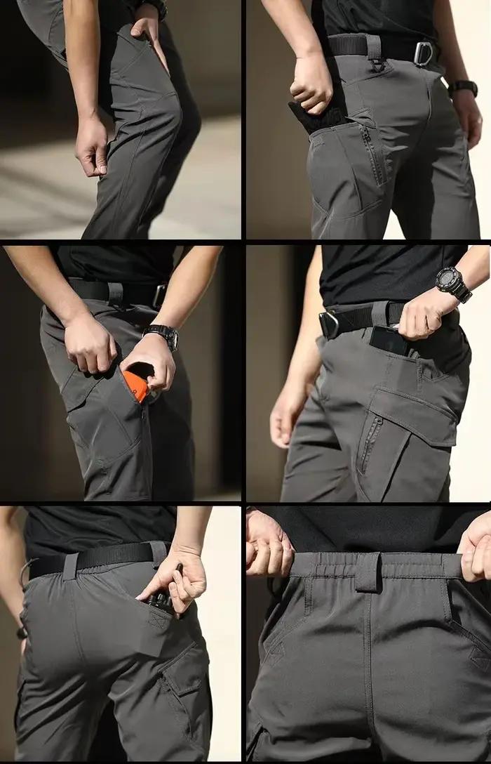 Pantalon Softshell Élastique pour Hommes – Idéal Randonnée, Camping, Escalade, Combat Militaire, Cou