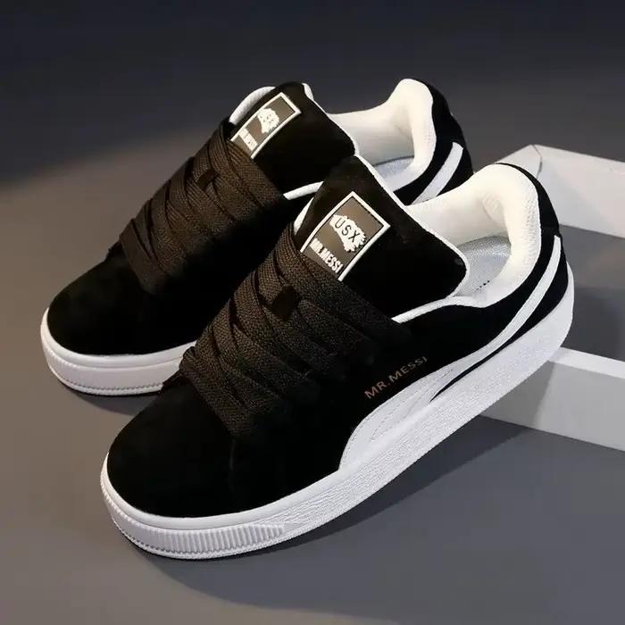 JxShoes-Baskets Confortables et Souples pour Homme, Chaussures de Marche Décontractées et Chaudes, N