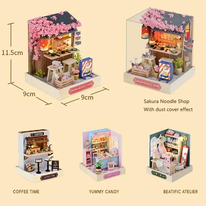 Mini maison de poupée Miniature, Kit de bricolage pour petite maison, jouets de salle de fabrication