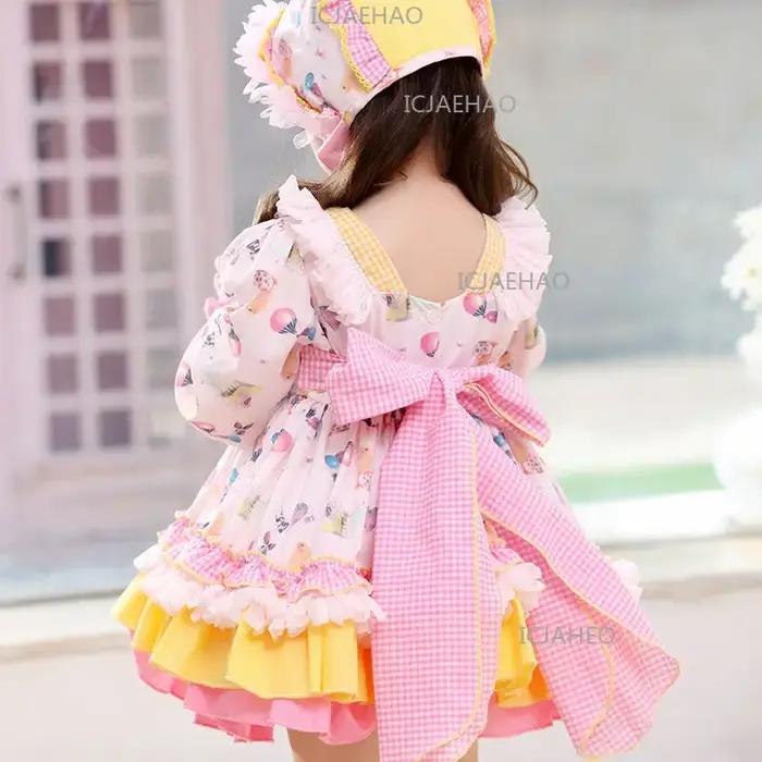 Robes pour filles, style Lolita, robe tutu pour bébé, tenue de cérémonie pour enfants, tenue de fête