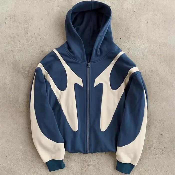 Sweat à capuche à motif diable imprimé avec lettres rétro américaines, Y2k, Harajuku, décontracté, p