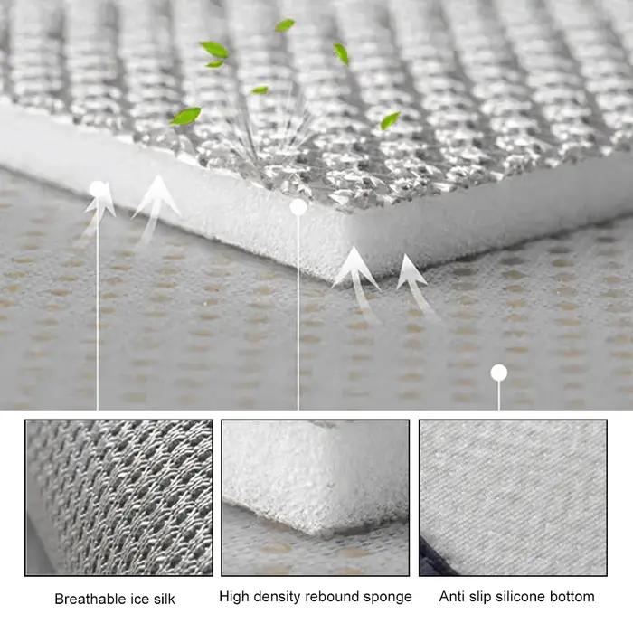 Ice InjMats-Housses de siège arrière respirantes toutes saisons, coussin de siège de voiture, housse