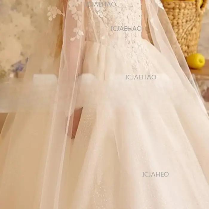 Nouvelle Robe de Cérémonie pour Enfants, Tenue Blanche de Performance pour Filles, Robe de Princesse