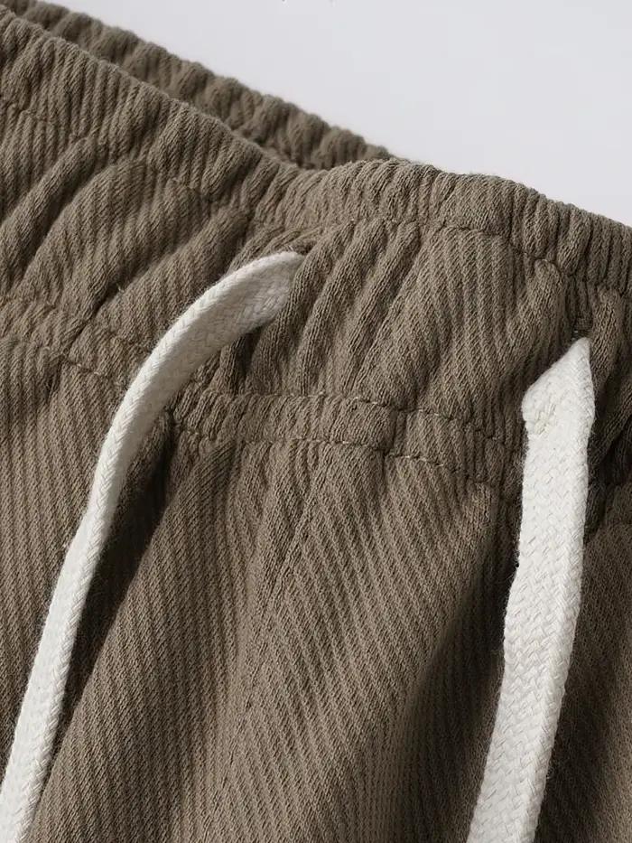 65% coton sergé Baggy décontracté survêtement pantalon hommes 380g Anti-rides vêtements de travail p