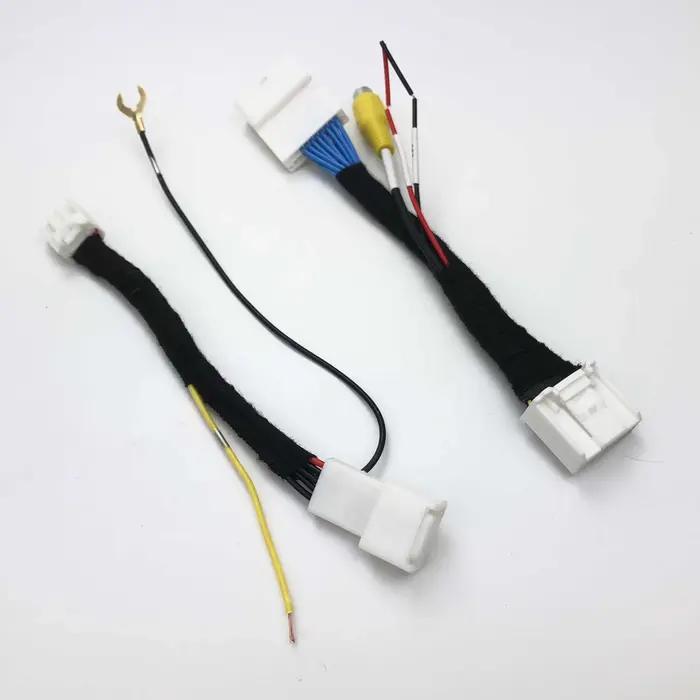 JIAYITIAN Kit d'adaptateur de caméra de recul pour Toyota GEN5 GEN6 TNS510 unité RAV4 Avensis VERSO