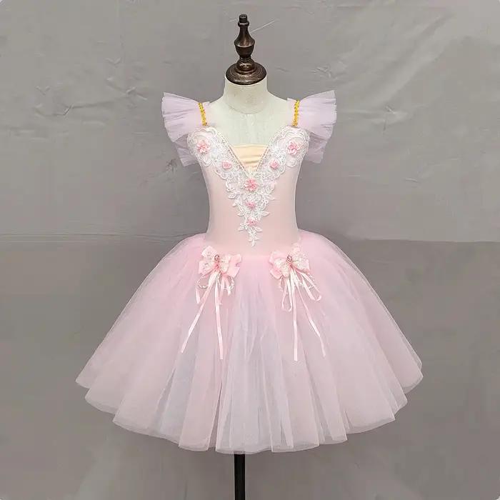 Jupe de ballet pour enfants, jupe de danse pour filles, programme de danse sur campus, costume de da