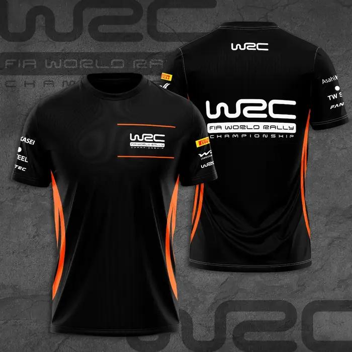 T-shirt de sport respirant pour hommes, imprimé 3D, pour fans de rallye et de course en équipe en ex