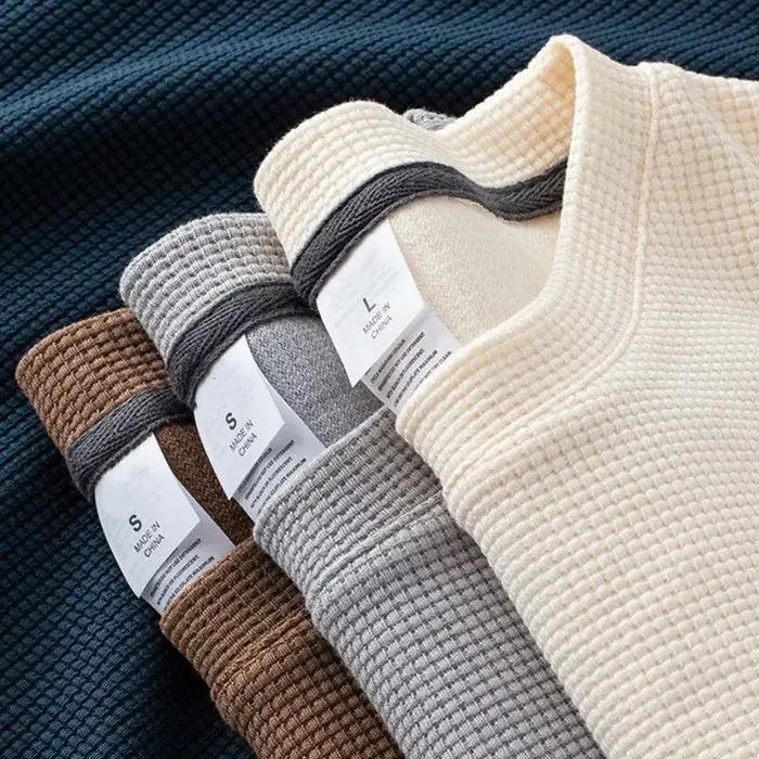 T-shirt gaufré à manches courtes pour hommes et femmes, haut d'été japonais à col rond et demi-manch