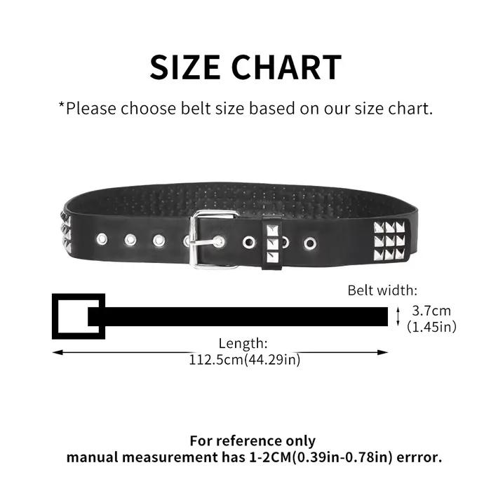 Tendance Rivet ceinture métal lourd ceinture hommes femmes Punk discothèque Rock Style ceinture jean
