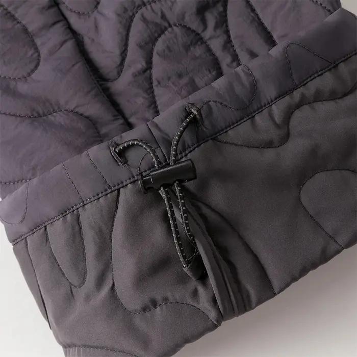 Dave Bella enfants jambe large coton-pad pantalon hiver épaissir filles pantalons droits décontracté