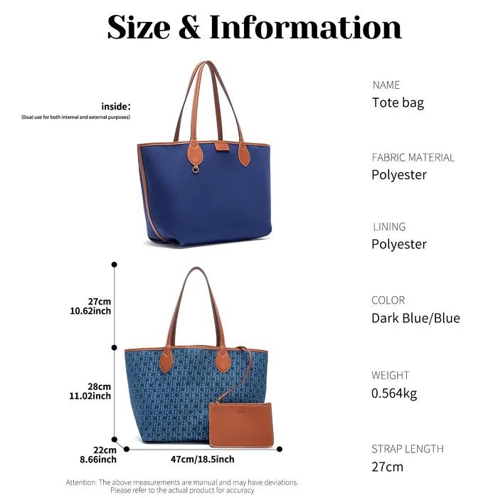 CHCH Women's Tote Bag New Simple Double sided Available Mother and Child Large Capacity Casual Handb