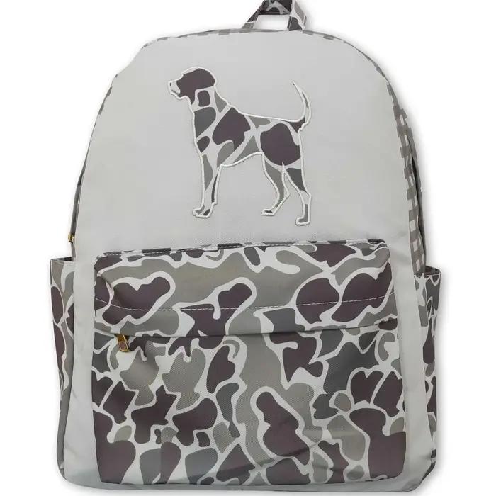 Sac à dos camouflage pour enfants et garçons, idéal pour la chasse au chien, avec fermeture éclair