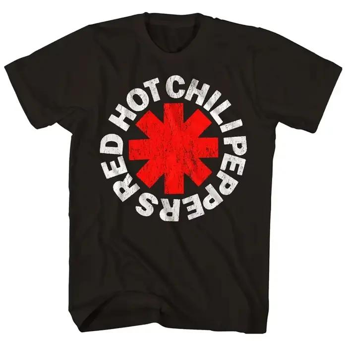 T-shirt en coton pour hommes et femmes, dessin animé drôle et cool, Red Hot Chili Peppers, Harajuku,