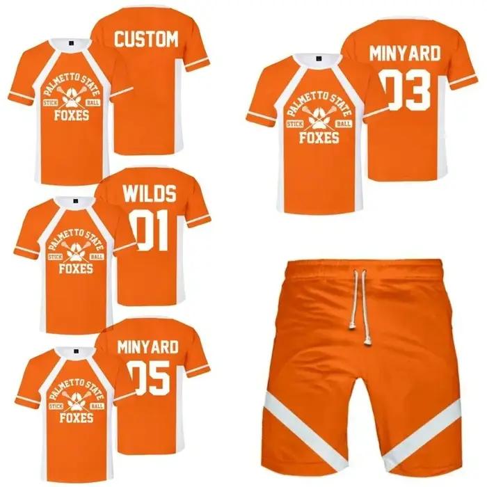 Cosplay Foxhole Court Palmetto State Foxes crosse Wilds Minyard Josten Style chemise de sport unisex