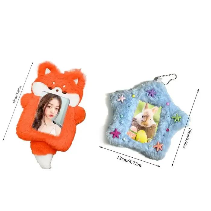 Étui pour carte Photo mignon, sac de dessin animé, porte-clés en forme d'étoile, porte-carte d'étudi