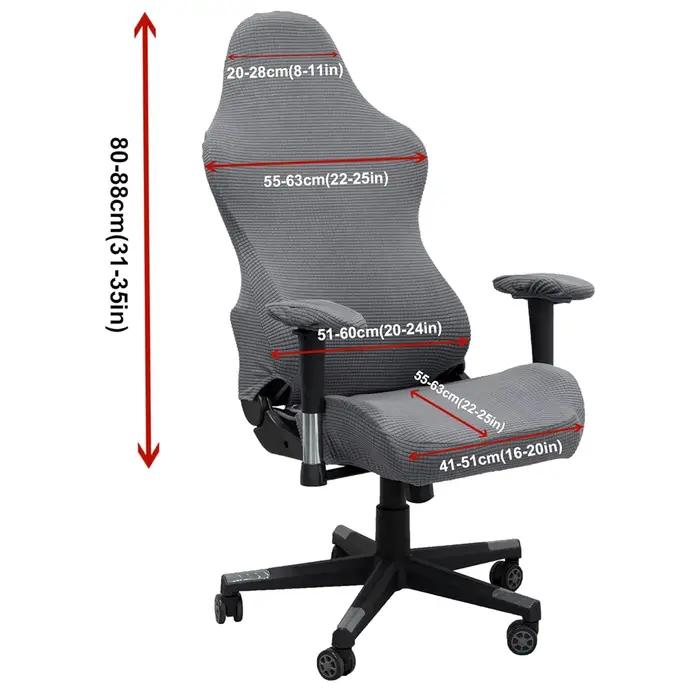 Housse de protection épaisse en Jacquard pour chaise de jeu d'ordinateur de bureau, extensible et in