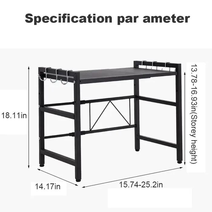 Étagère de rangement pour four à micro-ondes, support de rangement pour micro-ondes, support de rang