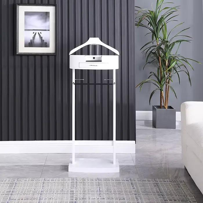 Support de Valet de costume multifonctionnel avec porte-vêtements avec porte-chaussures et tiroir, c