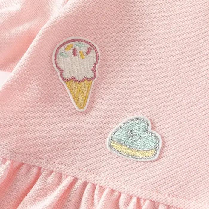 Dave Bella filles bébé robe été décontracté doux mignon enfants rose coton princesse robe fête Style