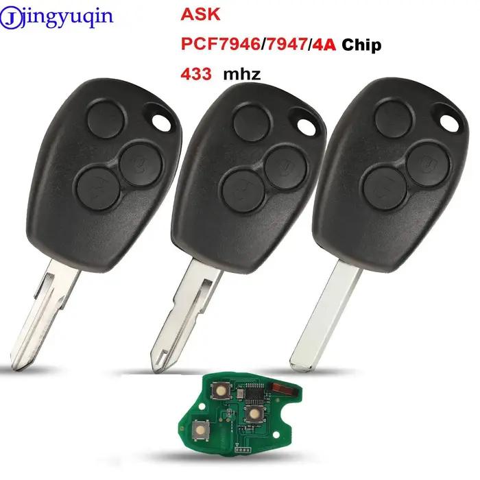 Jingyuqin clé à distance PCF7946/pcf7947/4A puce 434MHz pour Renault Trafic Vivaro Primastar Movano