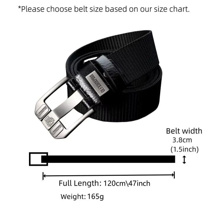 Ceinture à boucle ardillon pour hommes, ceinture en toile, ceinture en Nylon à la mode, ceinture en