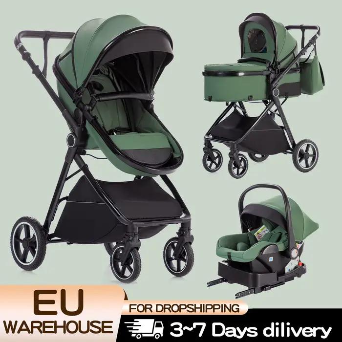 Poussette bébé 3 en 1, facile à plier, multifonctionnelle, voyage, Portable, siège de sécurité, norm