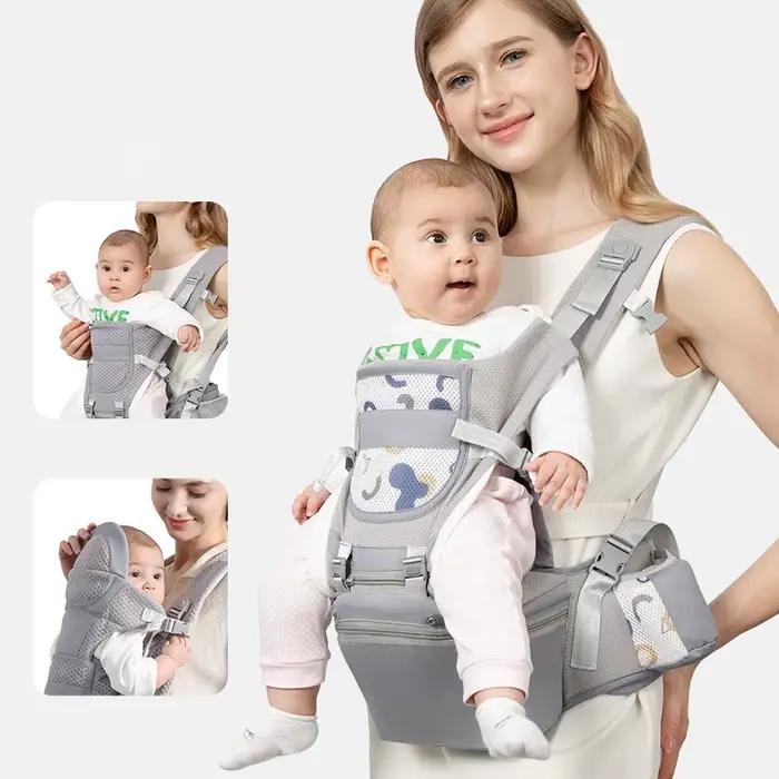 Nouveau Porte-Bébé Ergonomique 2026 pour Nouveau-né, Sac à Dos Porte-Bébé Ergonomique avec Siège de