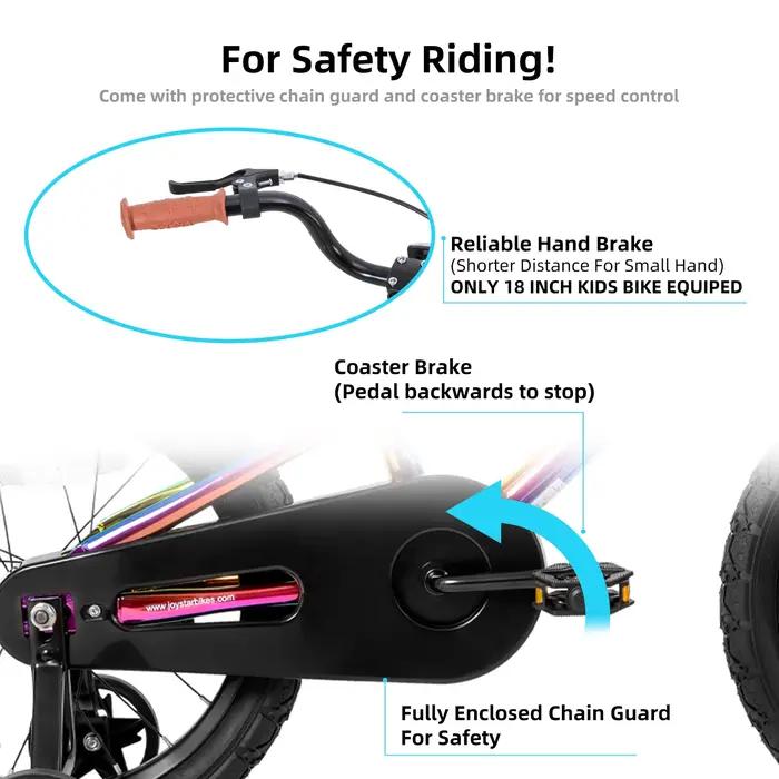 YSTAR-Vélo de style BMX pour enfants avec roues d'entraînement, chaîne US Warehouse, garçons et fill