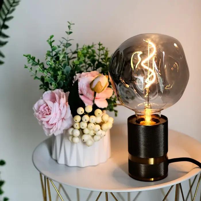TIANFAN-Ampoule LED vintage Edison G125, grande pierre de forme spéciale, 4W, variable, 110V, 220V,