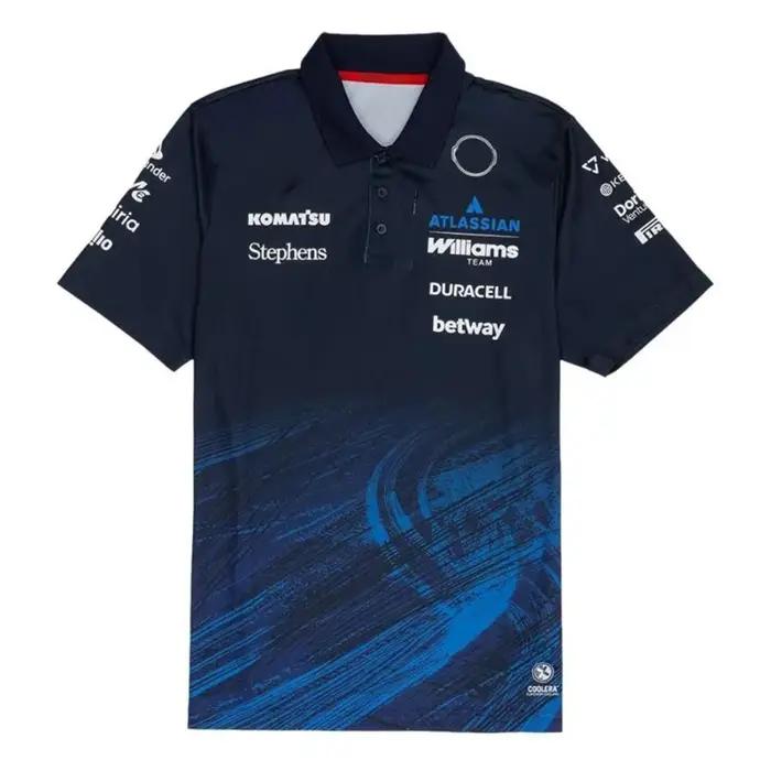 Nouveau Polo Williams Racing 2026 Carlos Sainz 55 Alex Albon 23 T-shirt de Sport Extérieur à Séchage