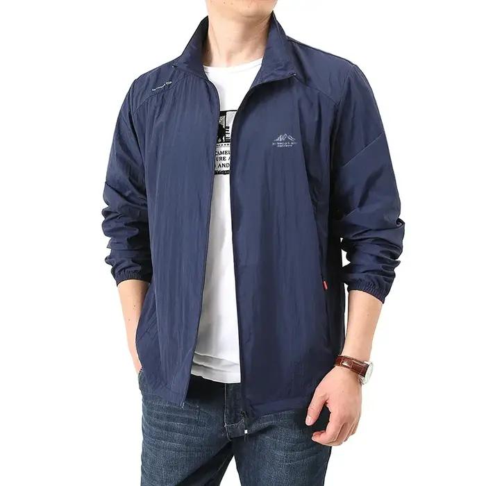Veste de Protection solaire d'été pour hommes, Ultra légère, fine, respectueuse de la peau, respiran