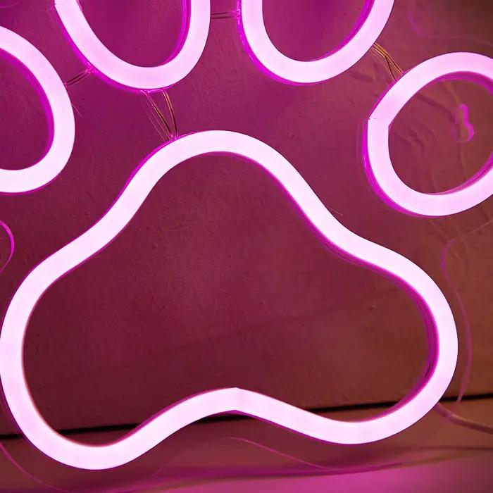Chi-buy LED néon patte USB alimenté enseignes au néon veilleuse 3D mur Art & salle de jeu chambre sa