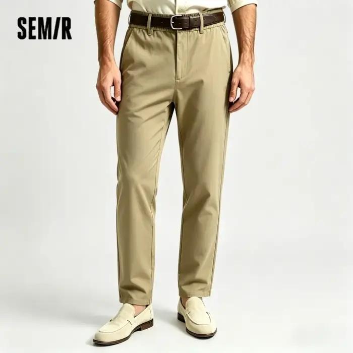 Semir pantalon à jambe droite hommes 2025 été nouveau polyvalent tenue décontractée