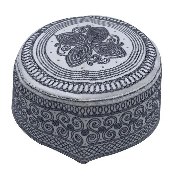Chapeau musulman en coton brodé pour hommes, chapeaux de prière du Ramadan, écharpe de sauna pour ho