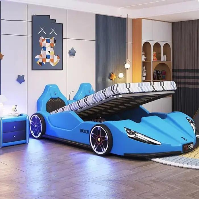 # Offres spéciales haut de gamme chambre sommiers enfants cadres de luxe noir King Size garçons vo