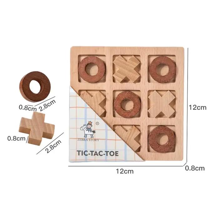Jeu d'échecs Montessori en bois pour enfant mini puzzle interaction entraînement cerveau apprentissage précoce occasions familiales cadeau d'anniversaire