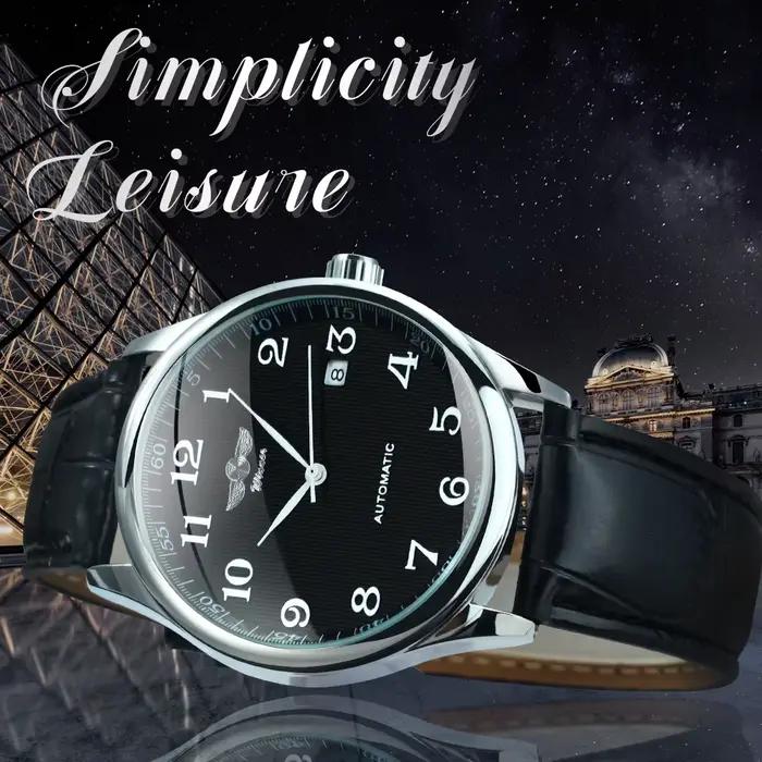 WINNER – montre d'affaires pour hommes, classique, rétro, automatique, mécanique, marque de luxe, br