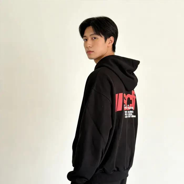 Sweat-shirts à capuche Street Style Hip Hop Vintage en coton de qualité, hauts décontractés amples p
