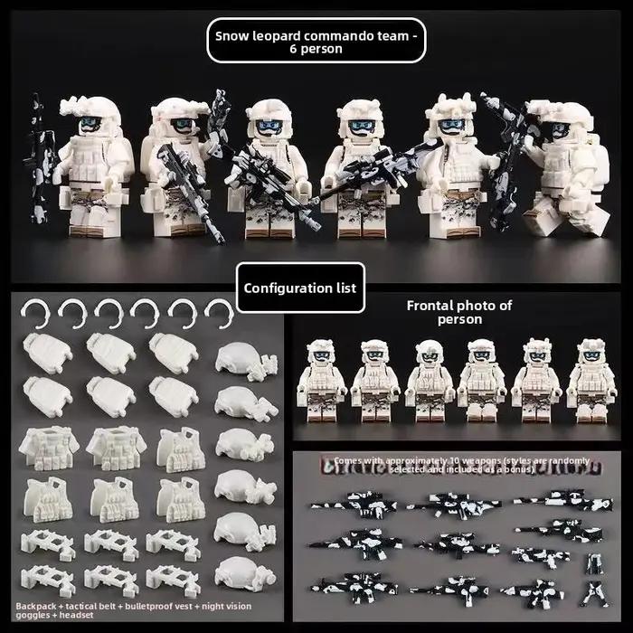 Forces spéciales militaires, soldats de la police, armes militaires, jouets et cadeaux pour les figu