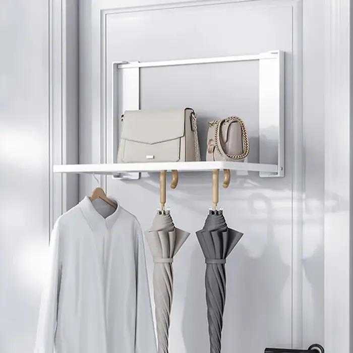 Étagère latérale magnétique en métal pour Machine à laver, gain de place, porte-vêtements pliant, sa