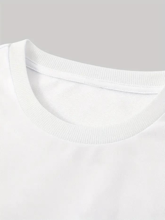 Nouveau T-shirt pour homme à motifs géométriques et en relief, style streetwear, idéal pour un usage