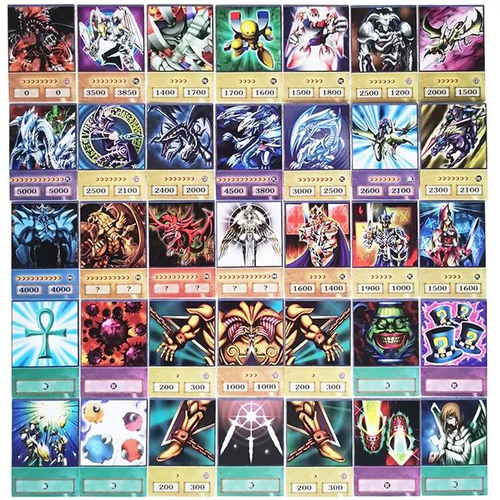 100 pièces Yu-Gi-Oh Anime Style cartes yeux bleus magicien foncé Exodia Obélisque Slifer Ra Yugioh D